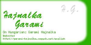 hajnalka garami business card